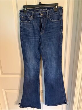 AE Blue Flared Jeans